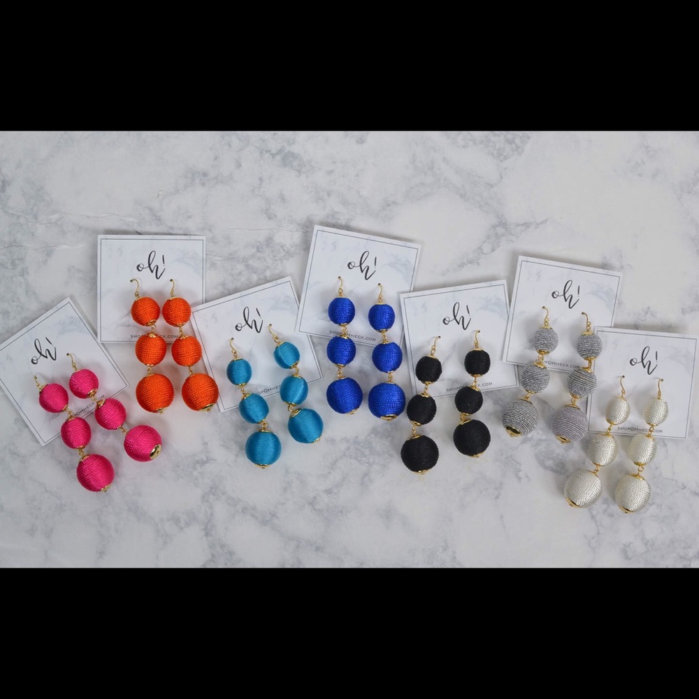 Drop Ball Earrings